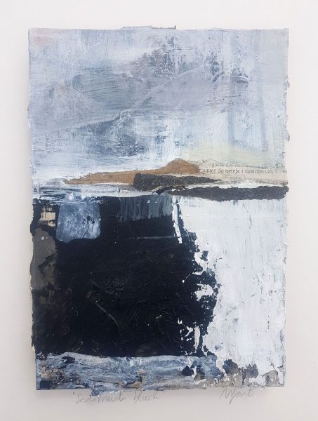 black and white landscape abstract